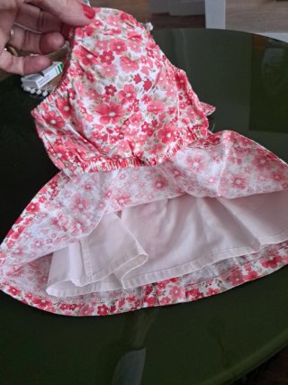 Vestido y braguita flores niña NUNCA USADO!!