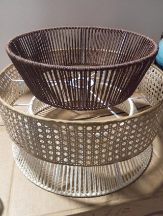 Lámpara Colgante Diseño Clásico Beige/Marrón