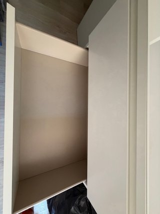 Cómoda Malm Ikea 4 cajones Blanca con cristal