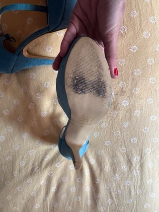 Zapatos de tacón azul