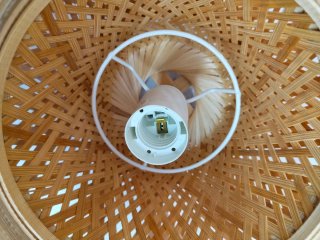 Lámpara Ikea Bambú y Mimbre