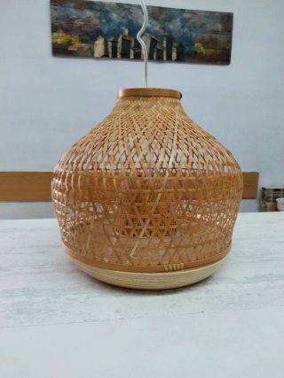 Lámpara Ikea Bambú y Mimbre