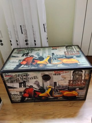 Baúl Decorativo Vespa Vintage