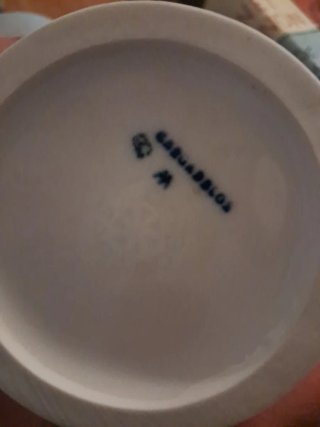 Juego 12 tazas café/té cerámica Sargadelos