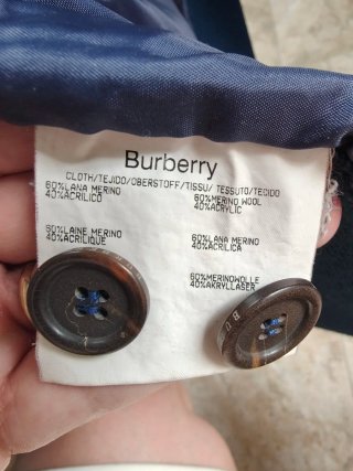 Chaqueta Lana Burberry Azul