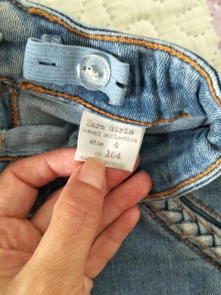 Falda vaquera Zara niña T4