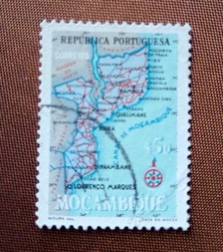Sellos Mozambique Portugal (3 unidades)