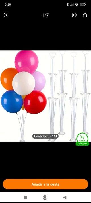 Soportes globos celebración