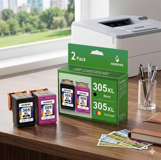 Pack 2 Cartuchos Tinta KNOWINK 305XL Negro y Color