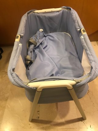 Cuna de viaje plegable con funda y colchón