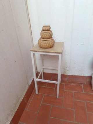 Taburete de cocina madera y metal