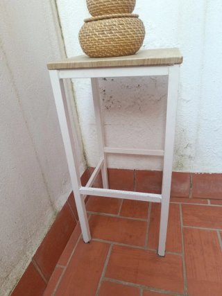 Taburete de cocina madera y metal