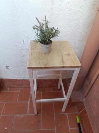Taburete de cocina madera y metal