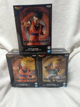 Set Figuras Match Makers Guerreros Saiyans