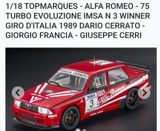 Chiedere la disponibilità Alfa Romeo 1:18 Turbo Ev