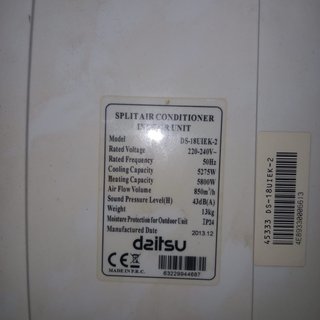 Aire Acondicionado daitsu Blanco