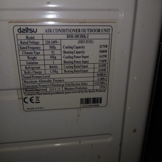 Aire Acondicionado daitsu Blanco