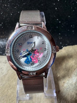 Reloj niña pulsera malla plateado