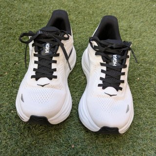 Hoka Bondi 9 Zapatillas Running Blancas/Negras