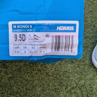 Hoka Bondi 9 Zapatillas Running Blancas/Negras