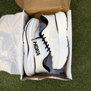 Hoka Bondi 9 Zapatillas Running Blancas/Negras