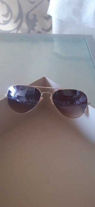 Occhiali da sole aviator oro e marrone