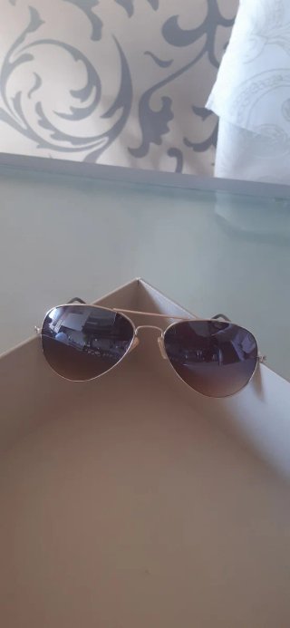 Occhiali da sole aviator oro e marrone