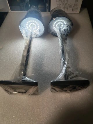 2 Lámparas de Mesa Elegantes Grises