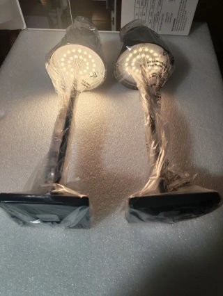 2 Lámparas de Mesa Elegantes Grises
