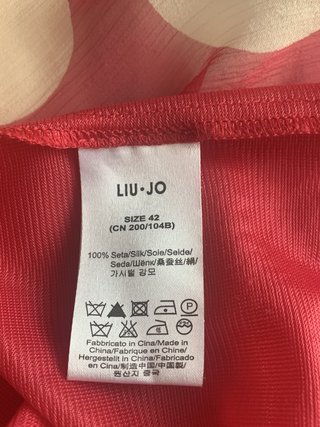 Liu Jo Abito Midi Pois Seta Taglia 42