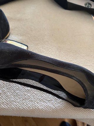 Manoletinas negras con malla