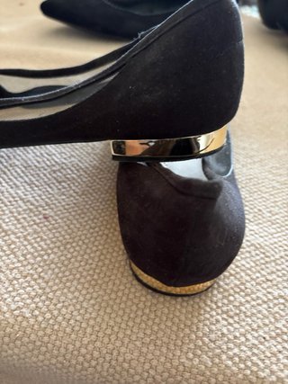 Manoletinas negras con malla