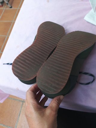 Zapatillas Hombre Marrón y Verde