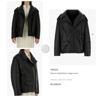 Giacca Prada Donna Tg L-XL Nera