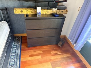 Cómoda/Cajonera Negra Madera