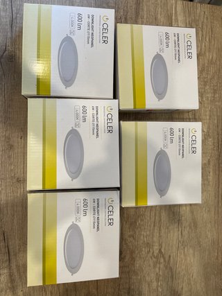 Lote 5 Downlight LED Celer 6W 600lm 4000K