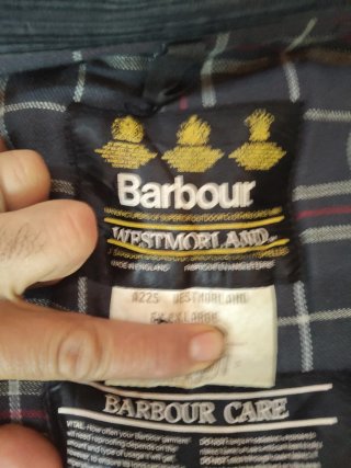 Giubbotto inglese Barbour Westmorland blu navy