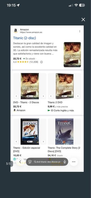 DVD Titanic (2 Discos) Sin Estrenar