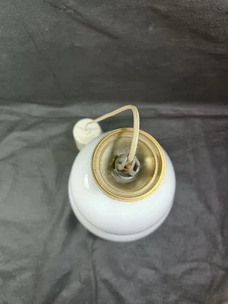 Lámpara colgante vintage cristal y metal