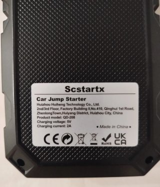 Arrancador Coche Portátil 2000A Scstartx