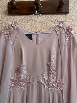 Vestido Ceremonia Seda Rosa