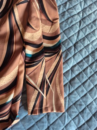 Blazer fantasia marrone multicolor