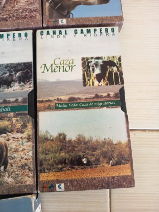 10 Videos VHS Caza Mayor y Menor