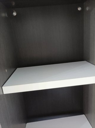 Mueble Colgante Comedor Blanco y Gris oscuro