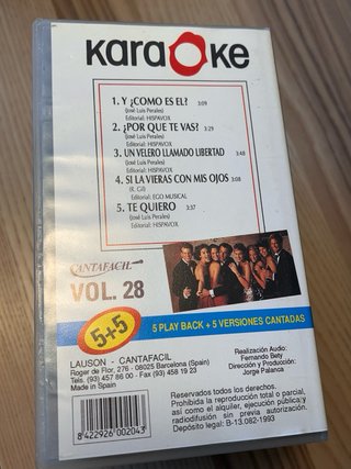 Pack 6 VHS Karaoke Cantafácil