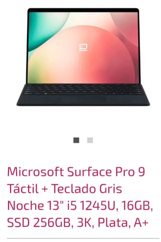 Microsoft Surface Pro 9 Táctil + Teclado Gris