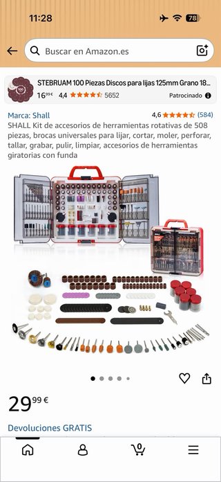 Maletín Accesorios Herramienta Rotativa