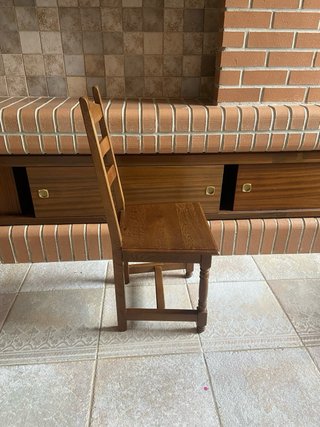 4 sillas txoko madera maciza