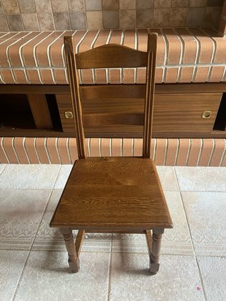 4 sillas txoko madera maciza