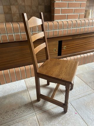 4 sillas txoko madera maciza